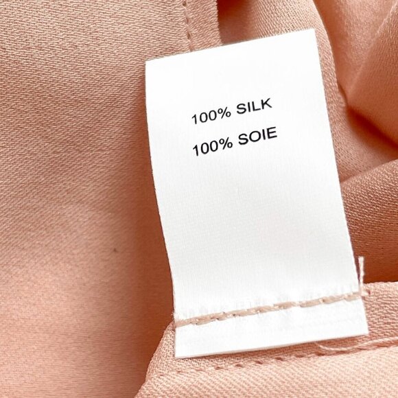 Ramy Brook Tiera Tie Shoulder Silk Ruffle Top Blush Size Medium NEW NWT - Picture 6 of 8